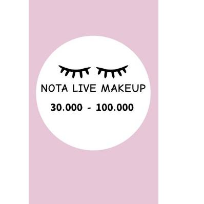 Extra promo NOTA LIVE KHUSUS MAKEUP