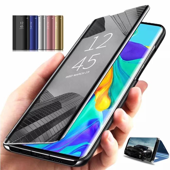 Casing Soft Case iPhone 11 12 13 Mini Pro Max Clear View Flip Cover