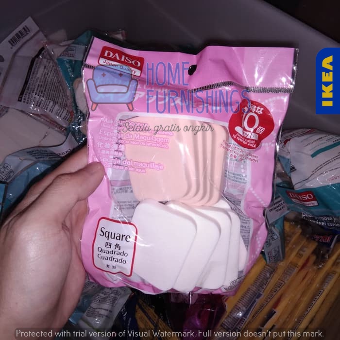 10Pc Spons Sponge Makeup Bentuk Square