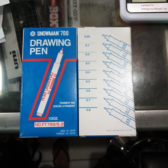 Drawing pen Snowman