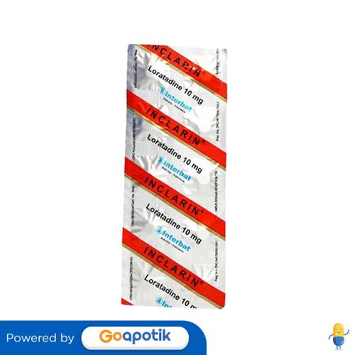 INCLARIN 10 MG STRIP 10 TABLET