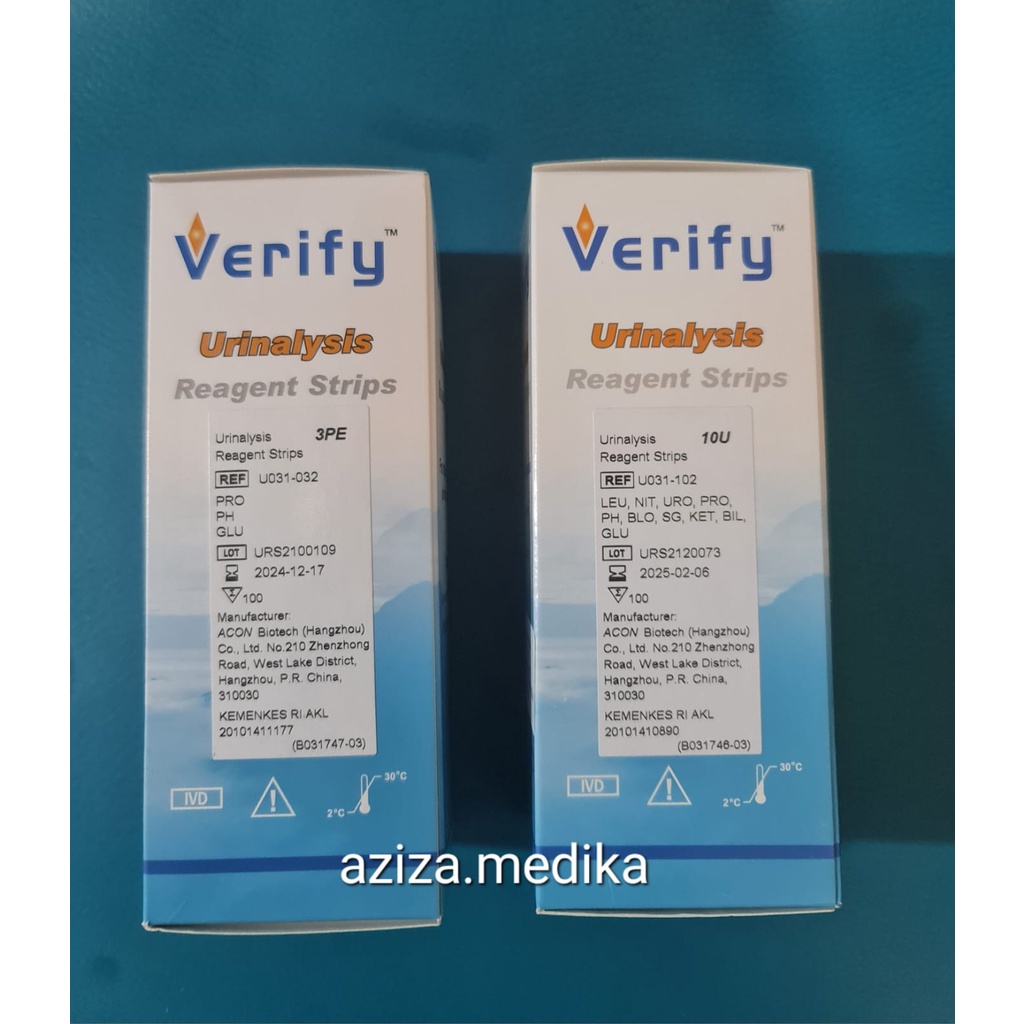 Verify 3 Parameter dan 10 Parameter Urinalysis Reagent Strips