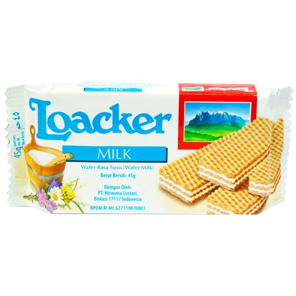 Wafer Loaker Milk 45 Gr