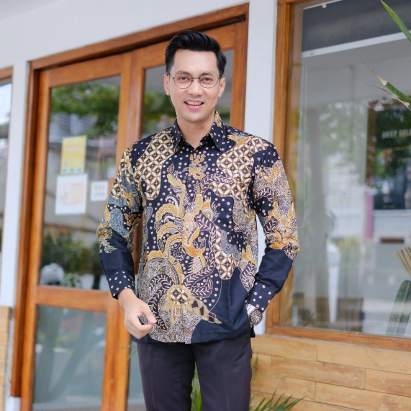 batik lengan panjang pria