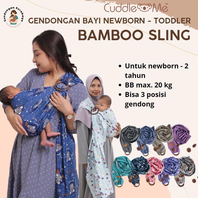 CUDDLE ME - BAMBOO SLING (Gendongan RingSling)