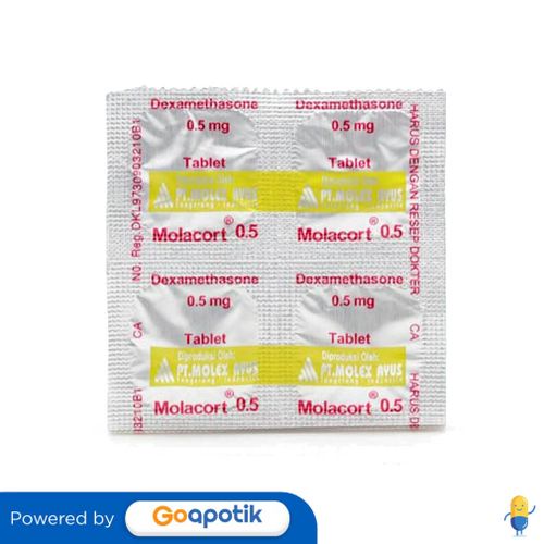 MOLACORT 0.5 MG STRIP 10 TABLET