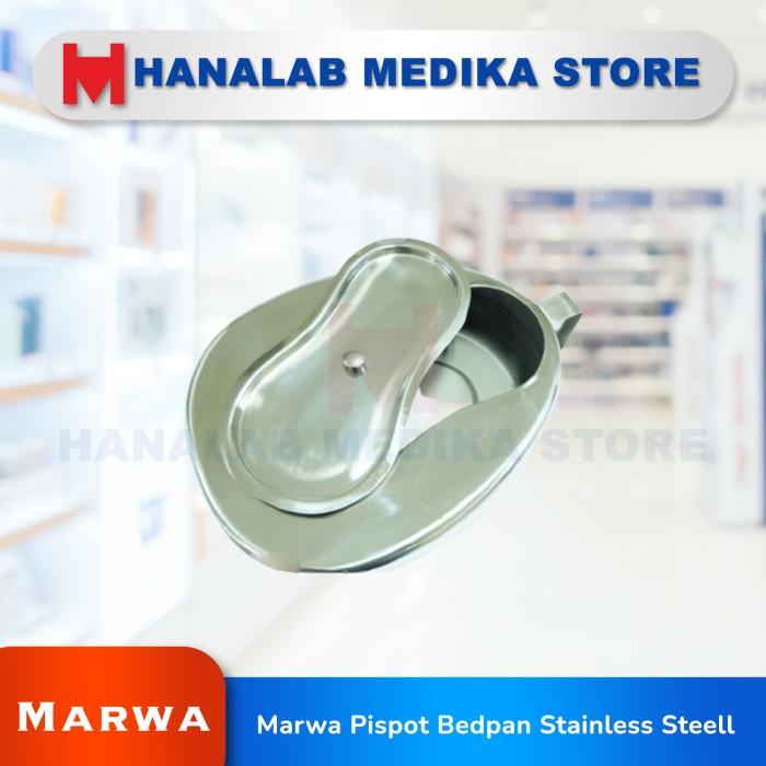 Pispot Marwa Pispot Bedpan Stainless Steel