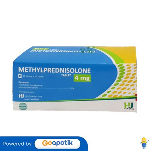METHYLPREDNISOLONE HEXPHARM 4 MG BOX 100 TABLET