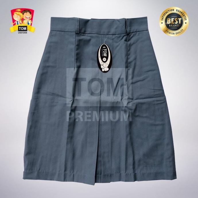 Seragam TOM - Rok SMA Span Pendek Abu