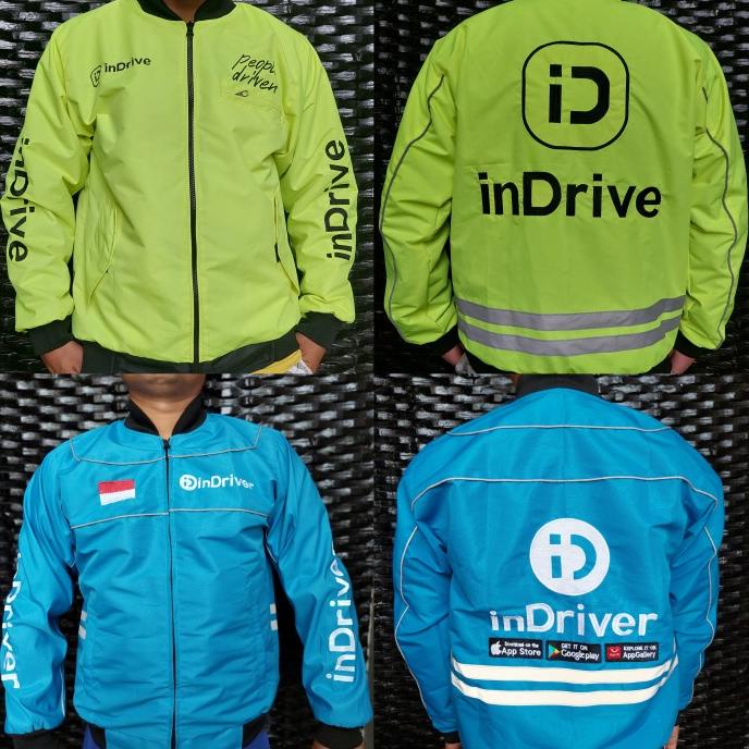 jaket indriver biru bomber