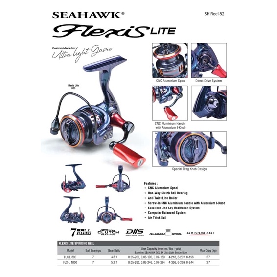 Reel | Spinning SEAHAWK FLEXIS LITE | 7BB