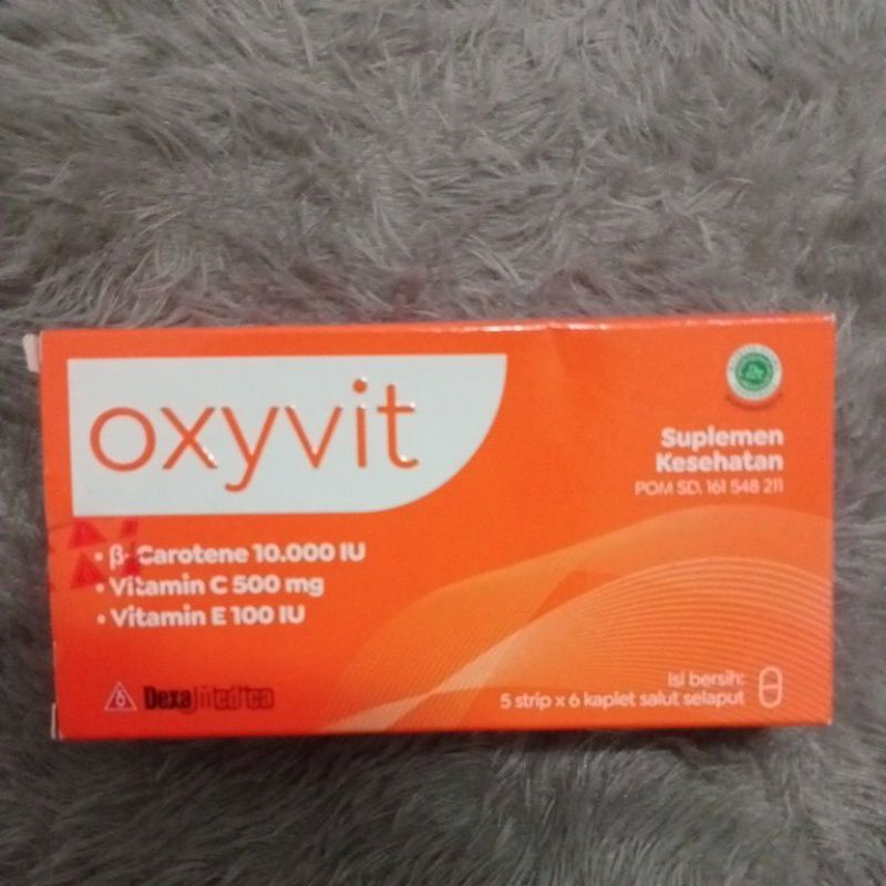 Oxyvit suplemen kesehatan ( 5setrip x 6 kaplet)