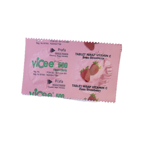 VICEE TAB STRAWBERRY 2 PCS