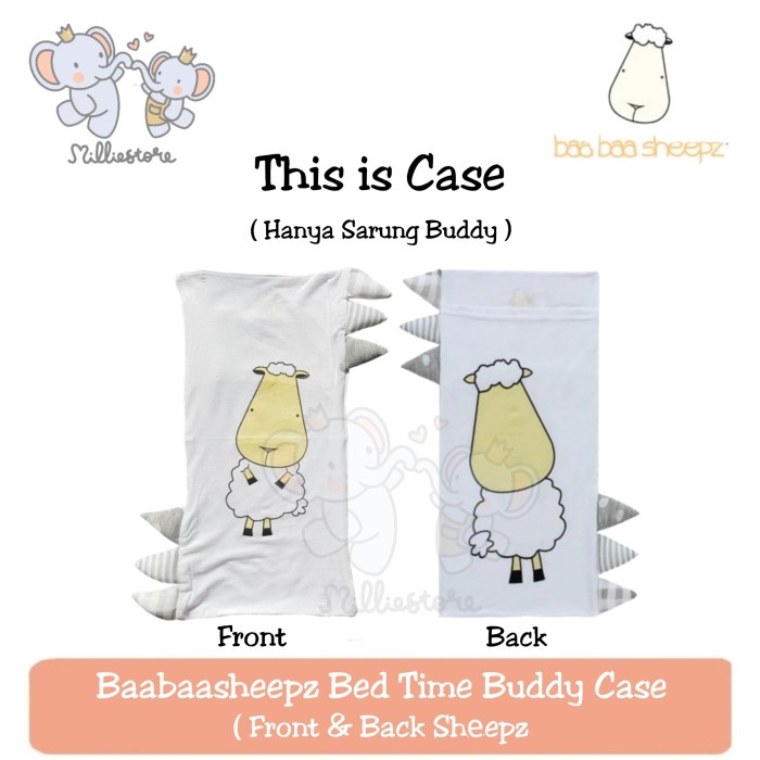 Terlaris Baabaasheepz Bedtime Buddy Case Front&Back Sheepz - Small/Medium/Jumbo