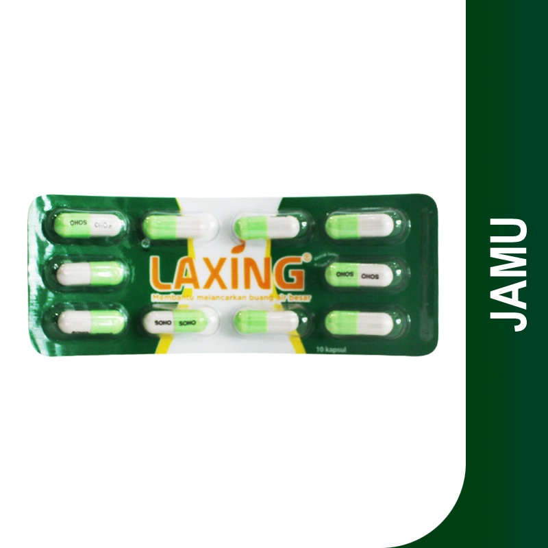 Laxing 10 Tablet / Sembelit / Pencahar / Pelancar bab