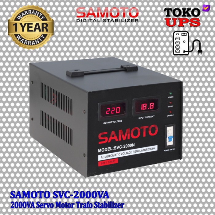Terlaris Stabilizer Samoto 2000Va Smt2000
