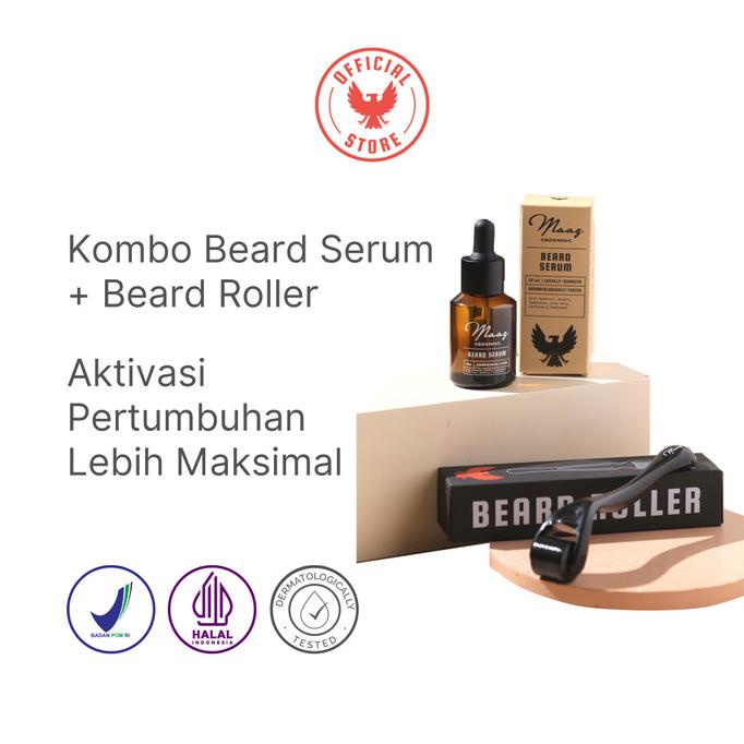 Beard Growth Kit MAAZ: Beard Serum + Beard Roller