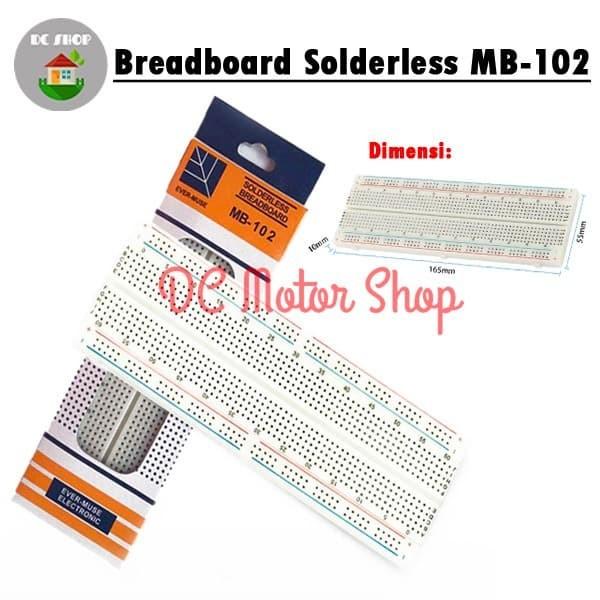 SOLDERLESS BREADBOARD MB102 - PCB BREAD BOARD PROJECT 830 TITIK POINT