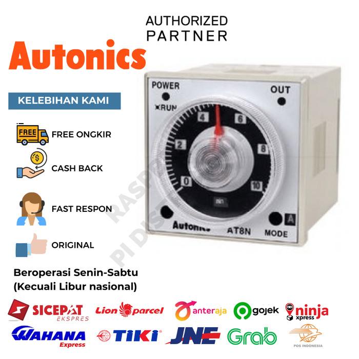 Terlaris Autonics At8N Analog Universal Voltage Multi Function Timer 48X48