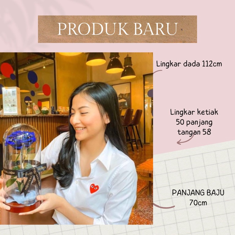 TREN TERBARU Kemeja cdg putih
