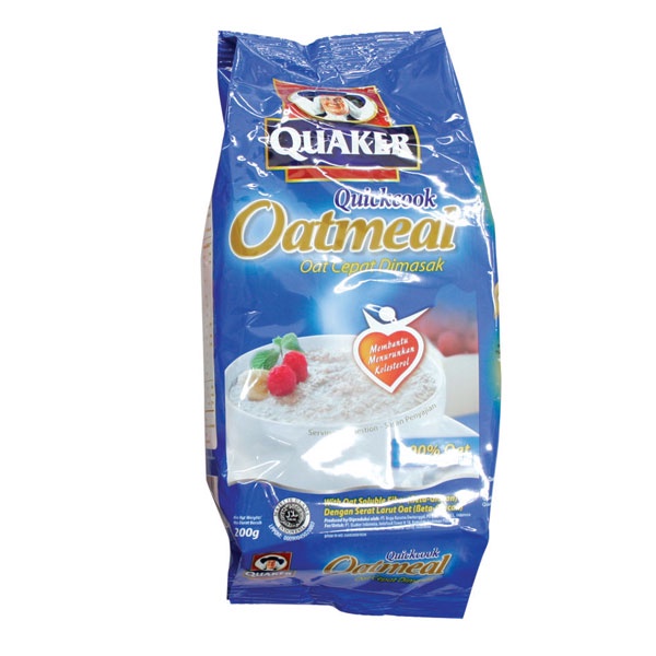 QUAKER QUICK COOKING BIRU 200 GR - SEREAL