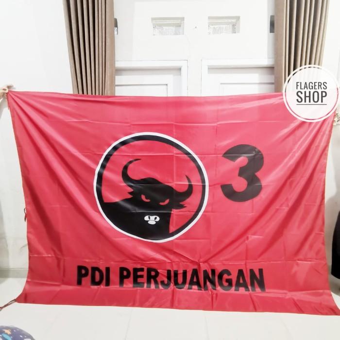 Bendera Partai Pdip 2X3 Meter - Super Jumbo