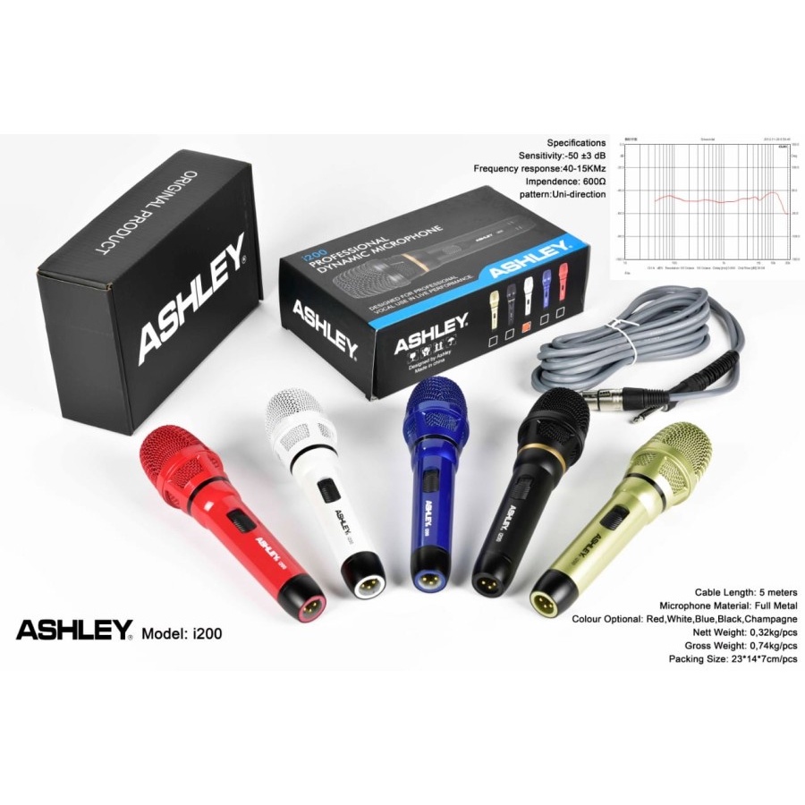 crophone kabel ashley i200