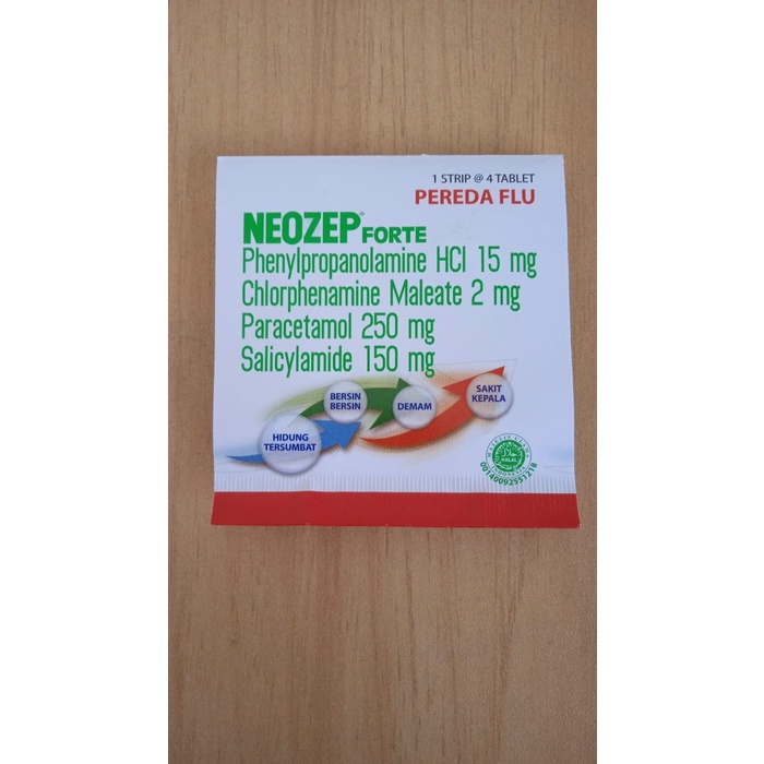 Obat Pereda Flu Neozep Forte 4 Tablet
