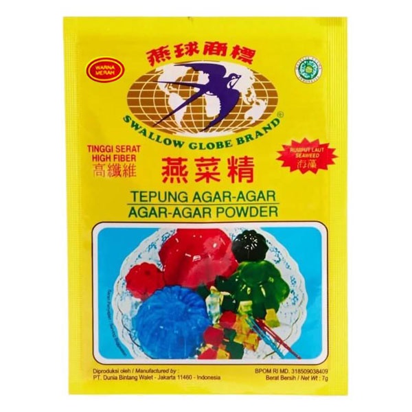 SWALLOW GLOBE AGAR AGAR MERAH 7 GR