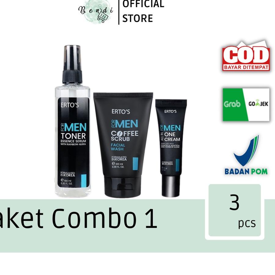 COD⭐✅ERTOS For Men Paket Combo Ganteng 1 (3 pcs)