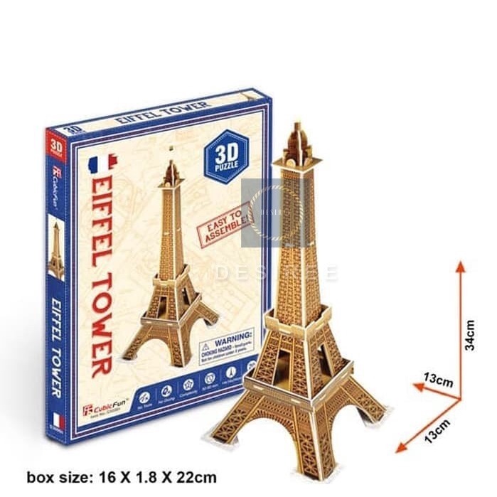 Cubicfun Mini 3D Puzzle - Eiffel Tower