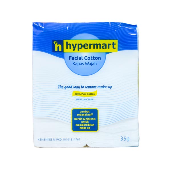HYPERMART VALUE PLUS FACIAL COTTON 35 GR - KAPAS