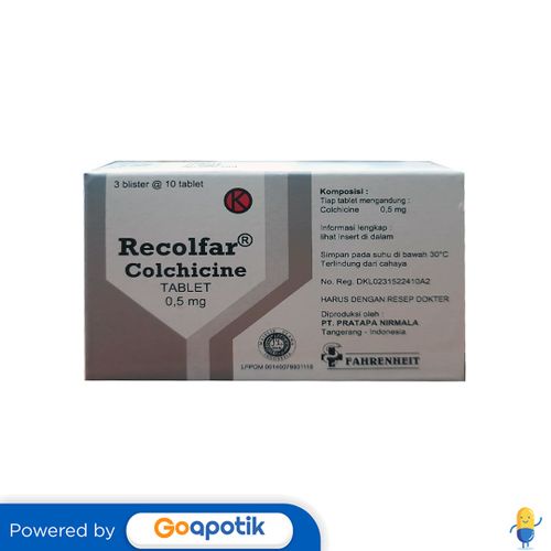 RECOLFAR 0.5 MG BOX 30 TABLET