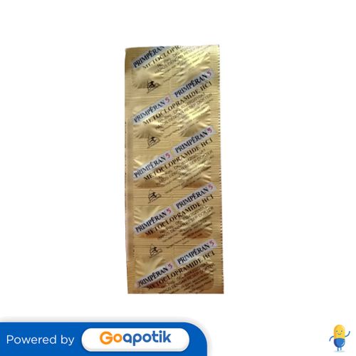 PRIMPERAN 5 MG STRIP 10 TABLET