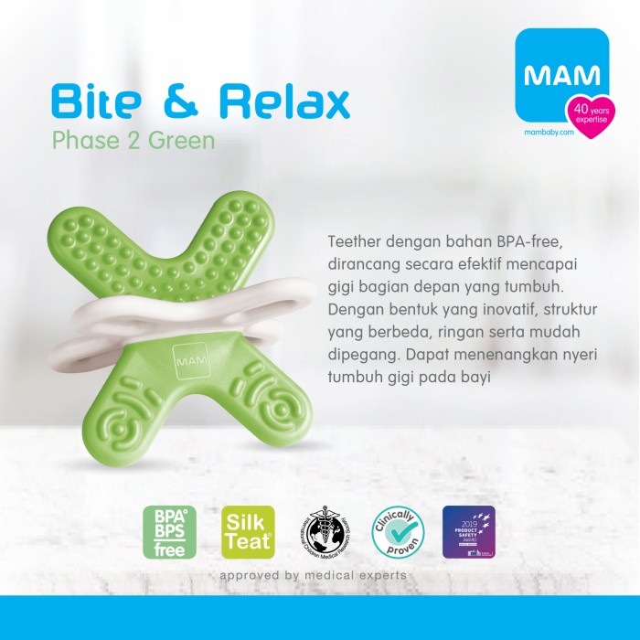 Mam Bite & Relax Mini Teether - Gigitan Bayi