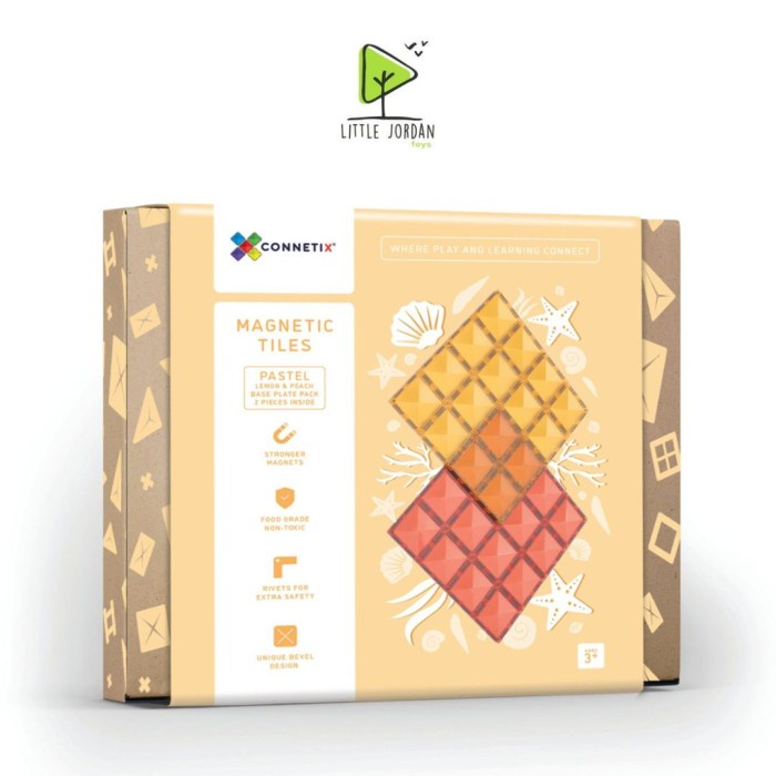 Connetix Base Plate Lemon Peach