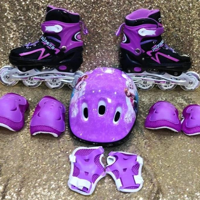 Fullset sepatu roda anak (Body protector+helm) / inline skate