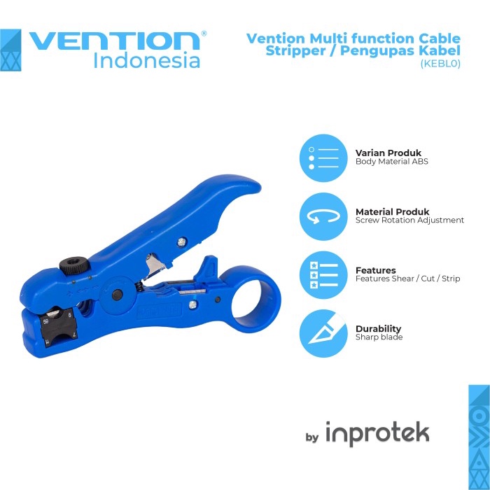 Vention Multi function Cable Stripper / Pengupas Kabel