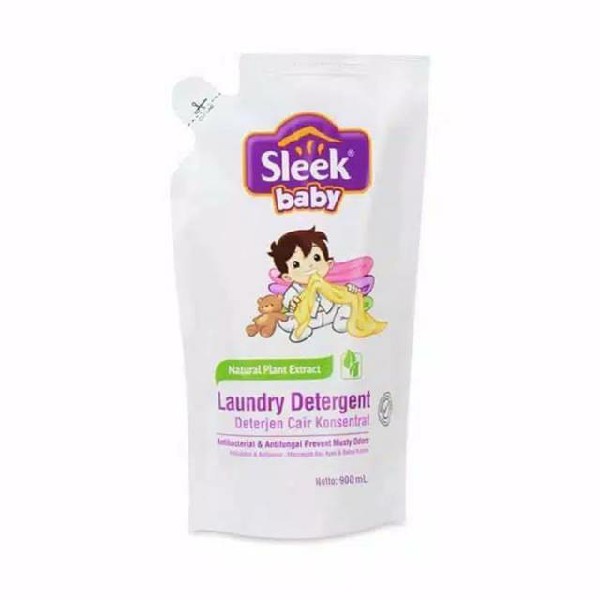 SLEEK BABY LAUNDRY DETERGEN POUCH 900 ML