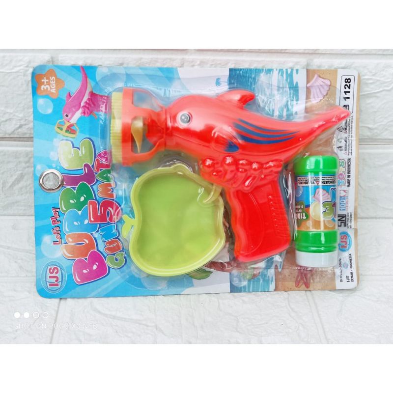 Mainan Anak Gelembung Sabun Bubble Gun Ikan