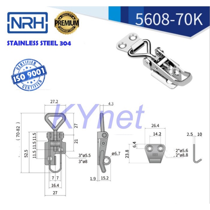 Toggle Latch Stainless Steel 304