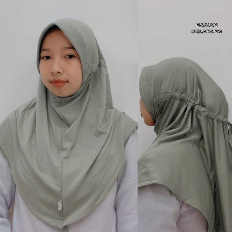 jilbab Jersey Serut