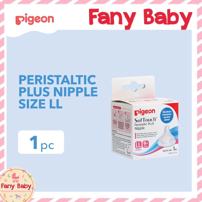 MURAH PIGEON PERISTALTIC PLUS NIPPLE [ LL ]