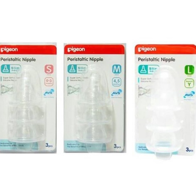 Ready Pigeon Peristaltic Nipple 3pcs