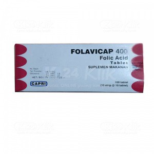 Folavicap 400mcg Tablet (per Strip)