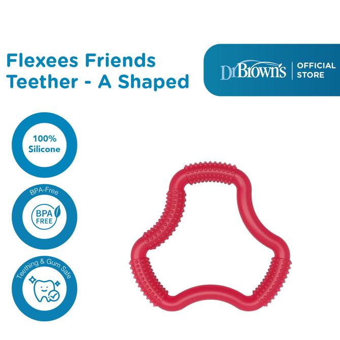 Dr.Brown's A-Shaped Teether Flexees - Pink & Blue