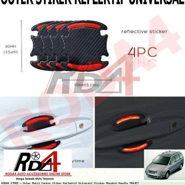 Outer Handle Carbon Stiker Reflektif Trajet Kode Br02