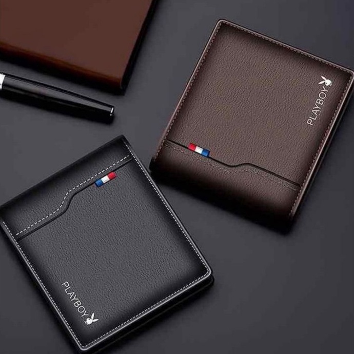 codePp6P0 Dompet Pria PlayBoy Polos Murah Dompet Lipat
