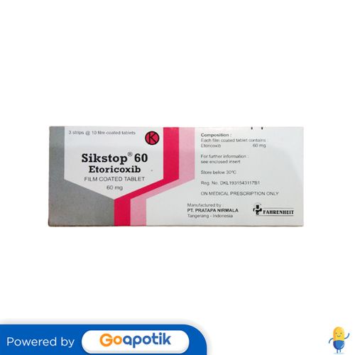 SIKSTOP 60 MG BOX 30 TABLET