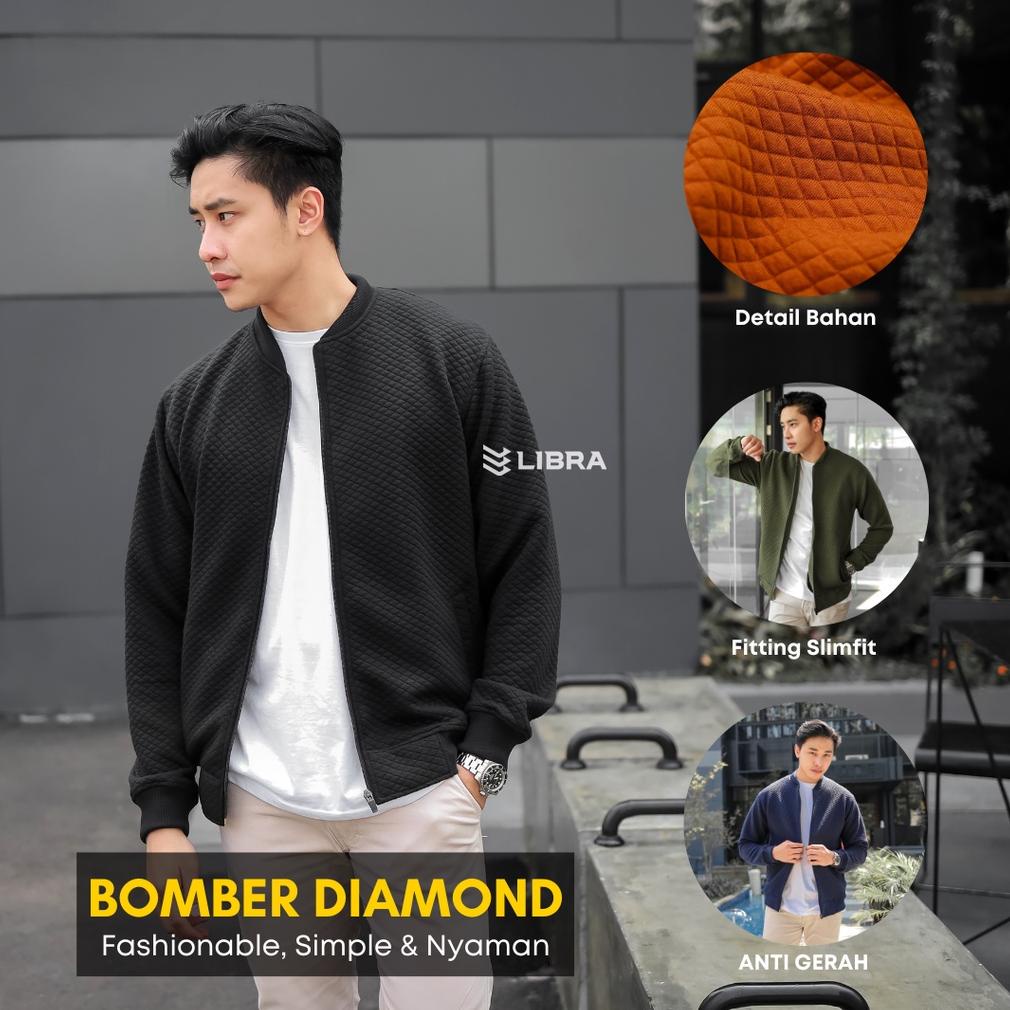 Jaket Pria Kece Abizz Bomber Diamond